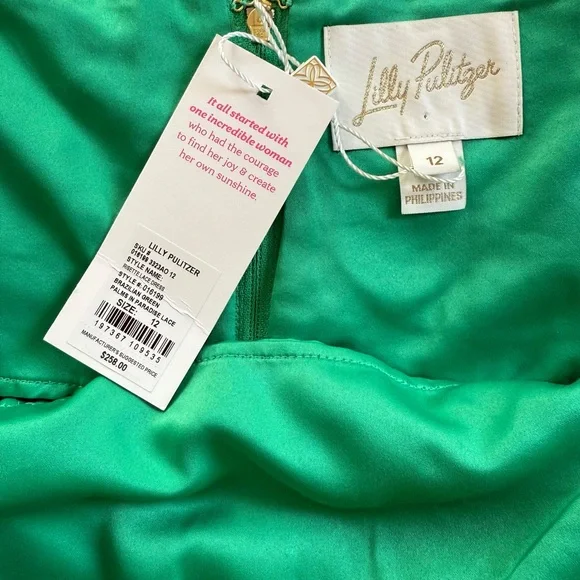 Lilly Pulitzer Brazilian Green Risette Lace Dress - Picture 9 of 15